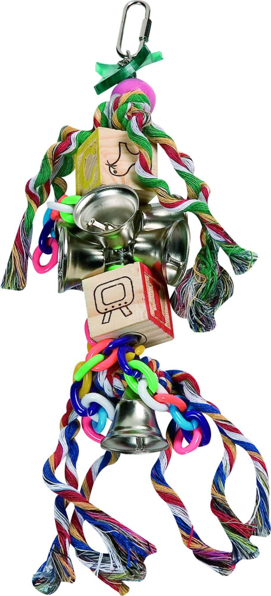 Flamingo Jouet pour oiseaux Vegas Jouet suspendu Cordon  Mélange