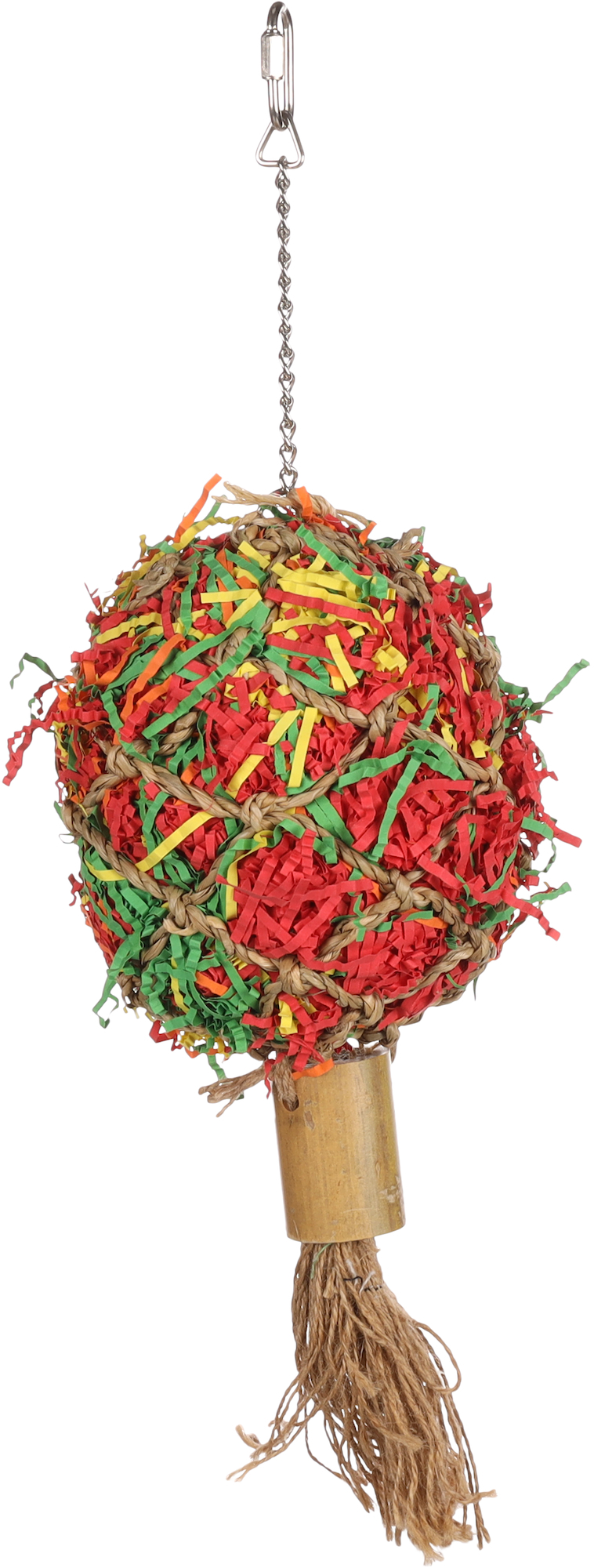 Flamingo Parakeet toy Papyr  Light brown