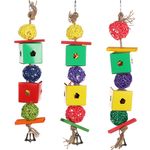 Parakeet toy Papyr Cage hanger Multiple colours