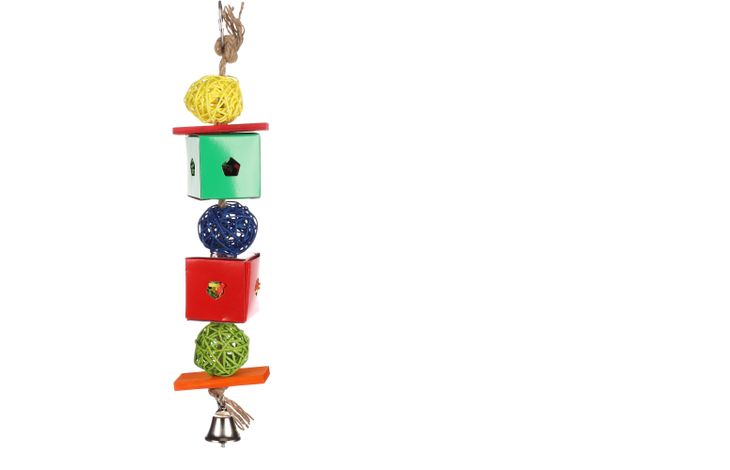 Flamingo Parakeet toy Papyr Cage hanger Multiple colours