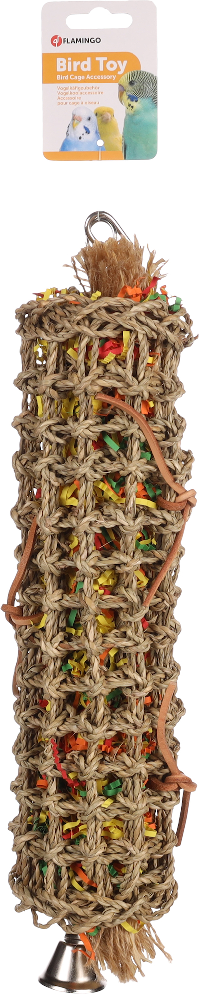 Flamingo Parakeet toy Papyr  Light brown