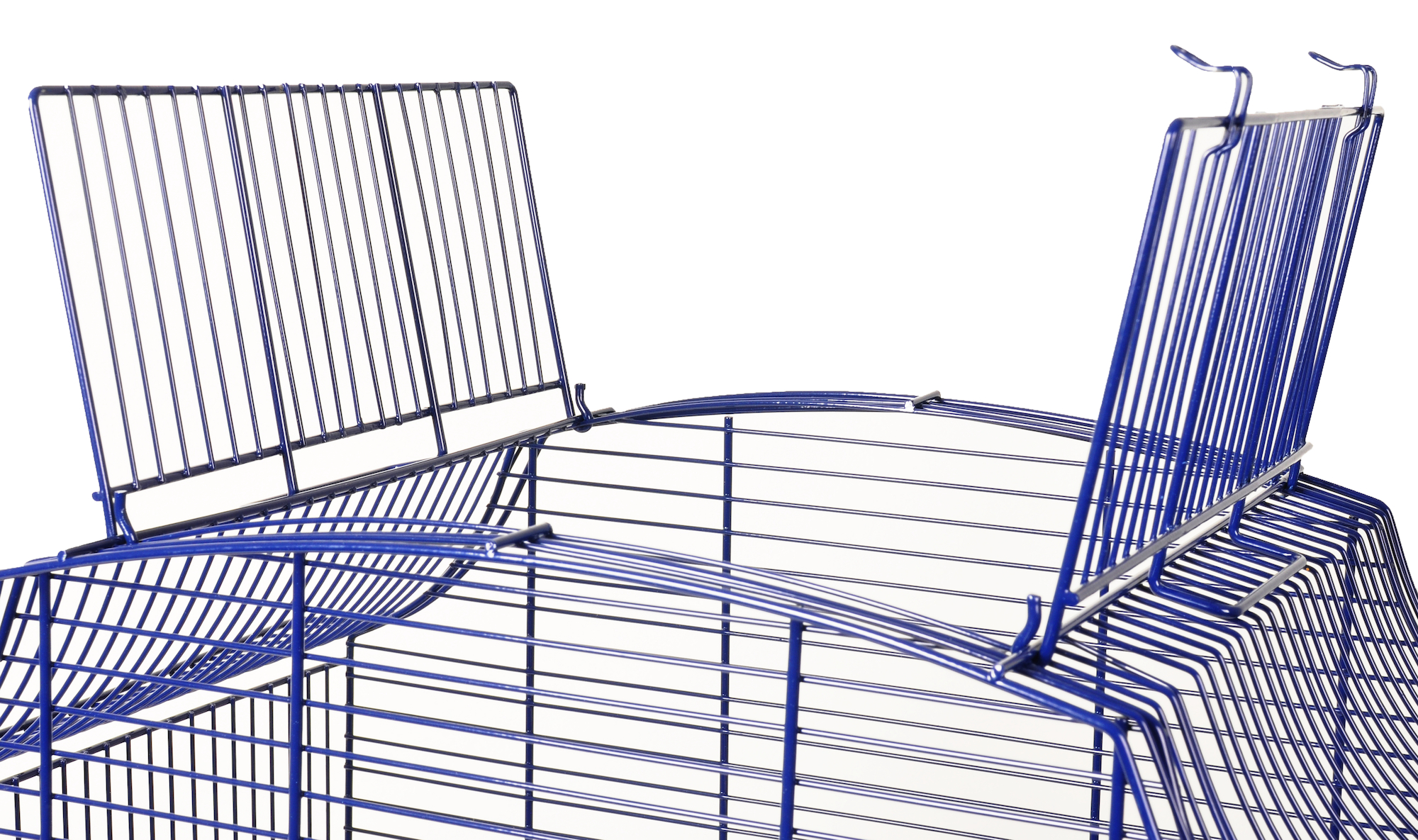 Flamingo Cage pour perruche Solor Sky Bleu Blanc Maison