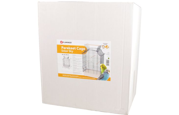Flamingo Cage pour perruche Solor Sky Bleu Blanc Maison