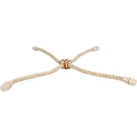 Flamingo Parakeet toy BBQ Cord  Light brown