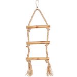 Parakeet toy BBQ Ladder Cord  Light brown