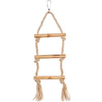 Flamingo Sittichspielzeug BBQ Leiter Schnur  Hellbraun