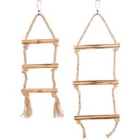 Flamingo Sittichspielzeug BBQ Leiter Schnur  Hellbraun