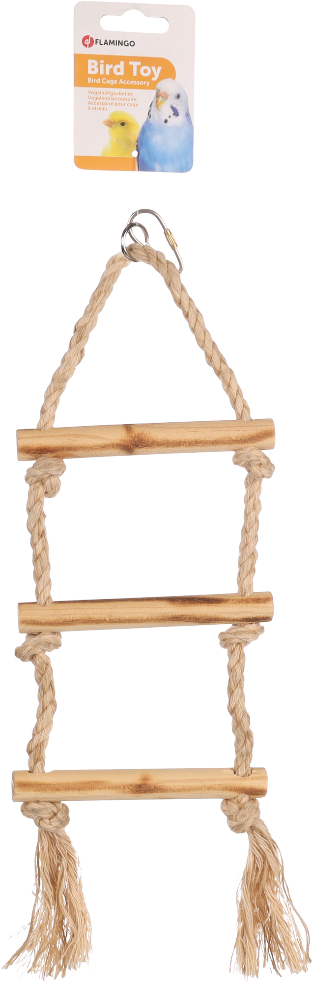 Flamingo Sittichspielzeug BBQ Leiter Schnur  Hellbraun