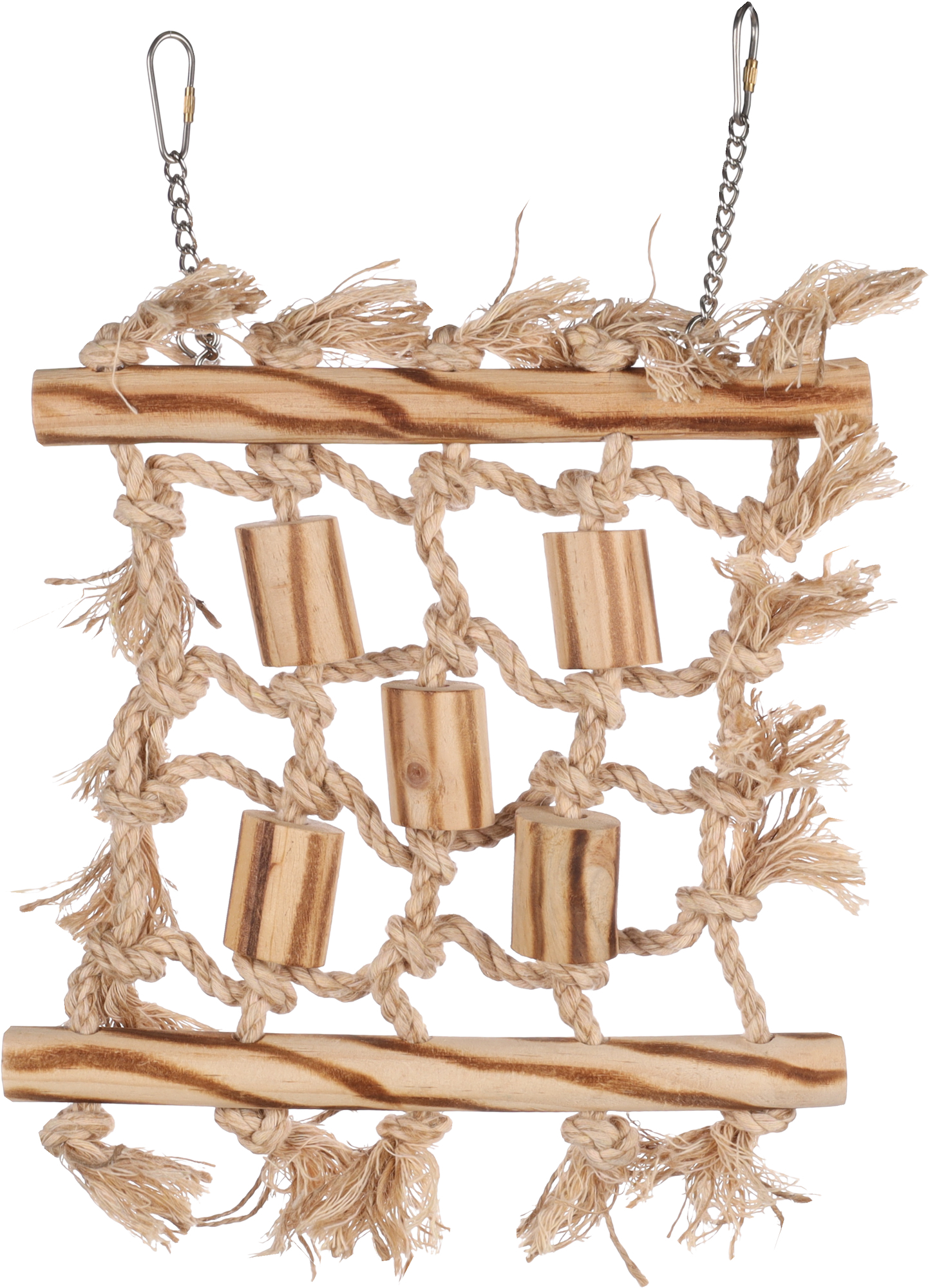 Flamingo Parakeet toy BBQ Net  Light brown