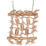 Parakeet toy BBQ Net  Light brown