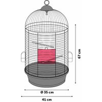 Flamingo Parakeet cage Sanna 2 Black