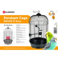 Flamingo Parakeet cage Sanna 2 Black