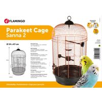 Flamingo Parakeet cage Sanna 2 Copper Black