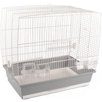 Flamingo Gabbia per parrocchetti Selma 2 Bianco Grigio