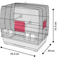 Flamingo Gabbia per parrocchetti Selma 2 Nero
