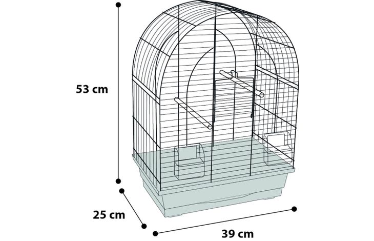 Flamingo Parakeet cage Klara 1 Copper Black