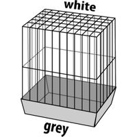 Flamingo Parakeet cage Klara 1 White Grey