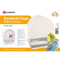 Flamingo Parakeet cage Klara 1 White Grey