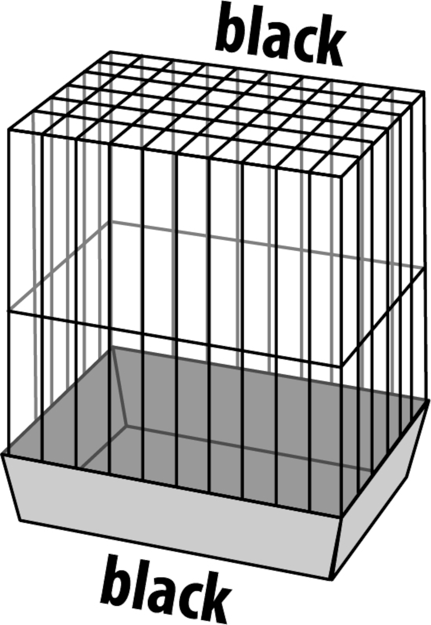 Flamingo Parakeet cage Klara 2 Black