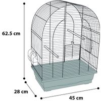 Flamingo Parakeet cage Klara 2 Copper Black