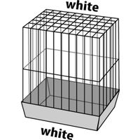 Flamingo Parakeet cage Numfor 1 White
