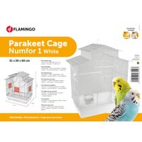 Flamingo Parakeet cage Numfor 1 White
