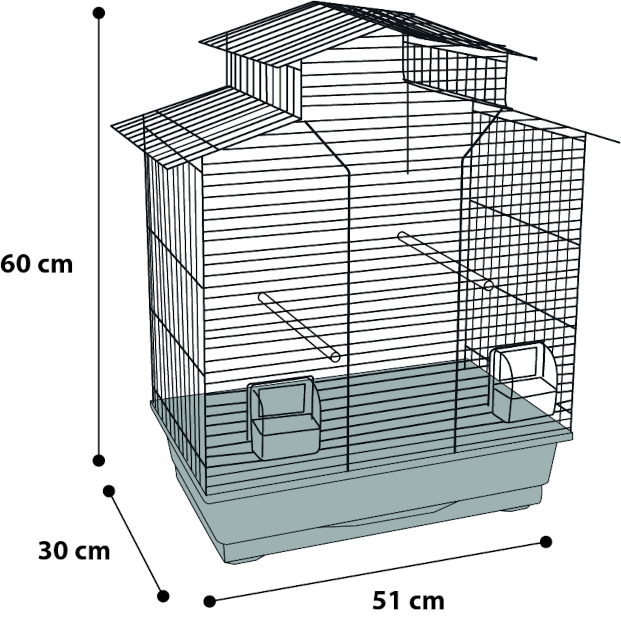 Flamingo Parakeet cage Numfor 1 Copper Black