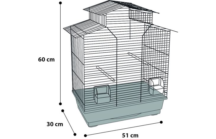 Flamingo Parakeet cage Numfor 1 Copper Black