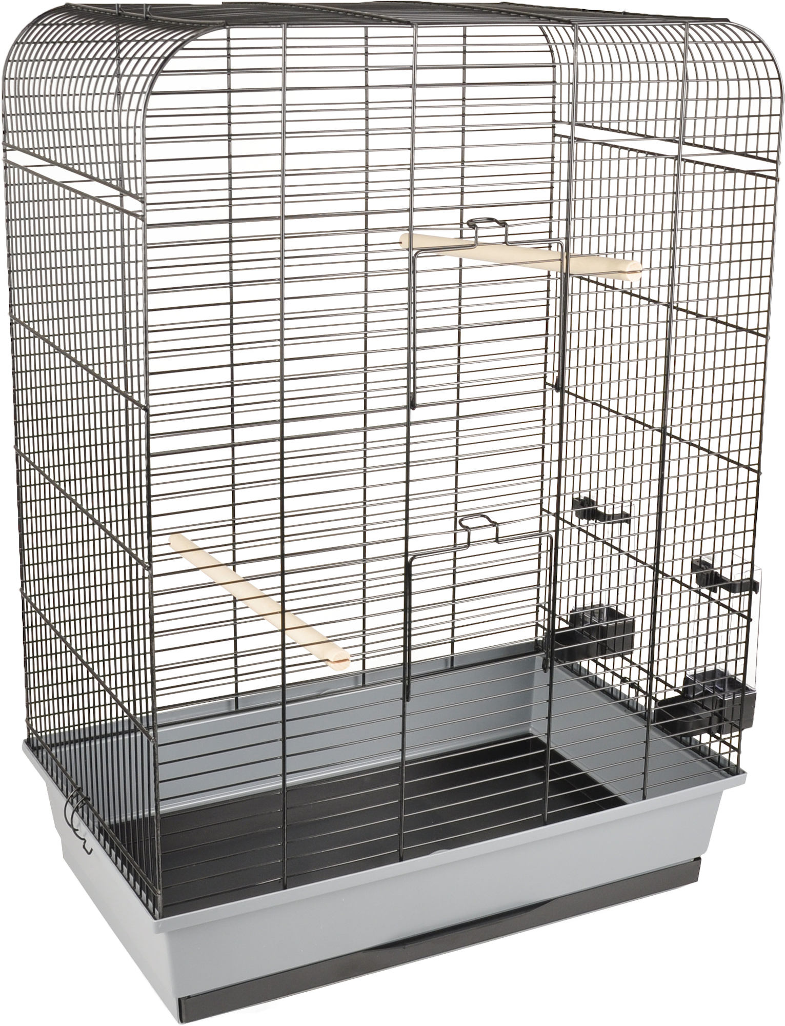 Flamingo Gabbia per parrocchetti Marja Nero Grigio