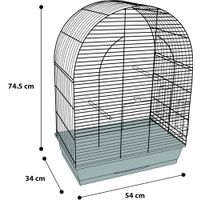 Flamingo Parakeet cage Klara 3 Copper Black