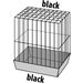 Cage pour perruche Runa Noir