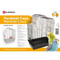 Flamingo Parkietenkooi Wammer 1 Zwart