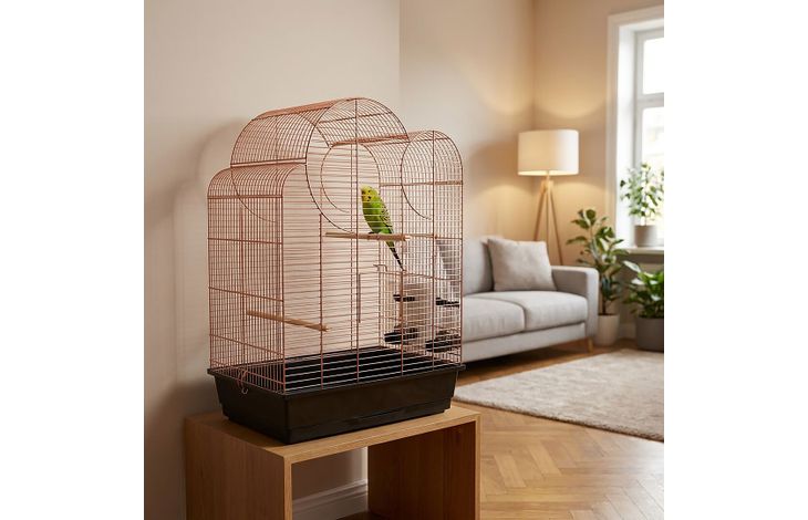 Flamingo Parkietenkooi Wammer 1 Koper Zwart