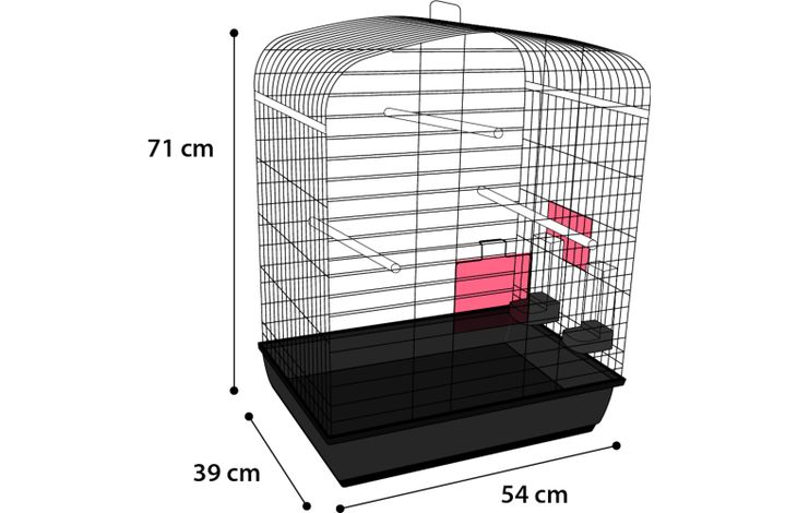 Flamingo Sittichkäfig Seva Schwarz
