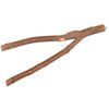 Sitzstange Chico V-Form Braun - Holz