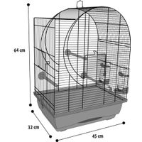 Flamingo Parakeet cage Kelby Copper Black
