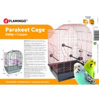 Flamingo Parakeet cage Kelby Copper Black