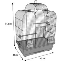 Flamingo Parakeet cage Dara Copper Black