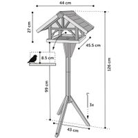 Flamingo Voederhuis met staander Vintro - Hout