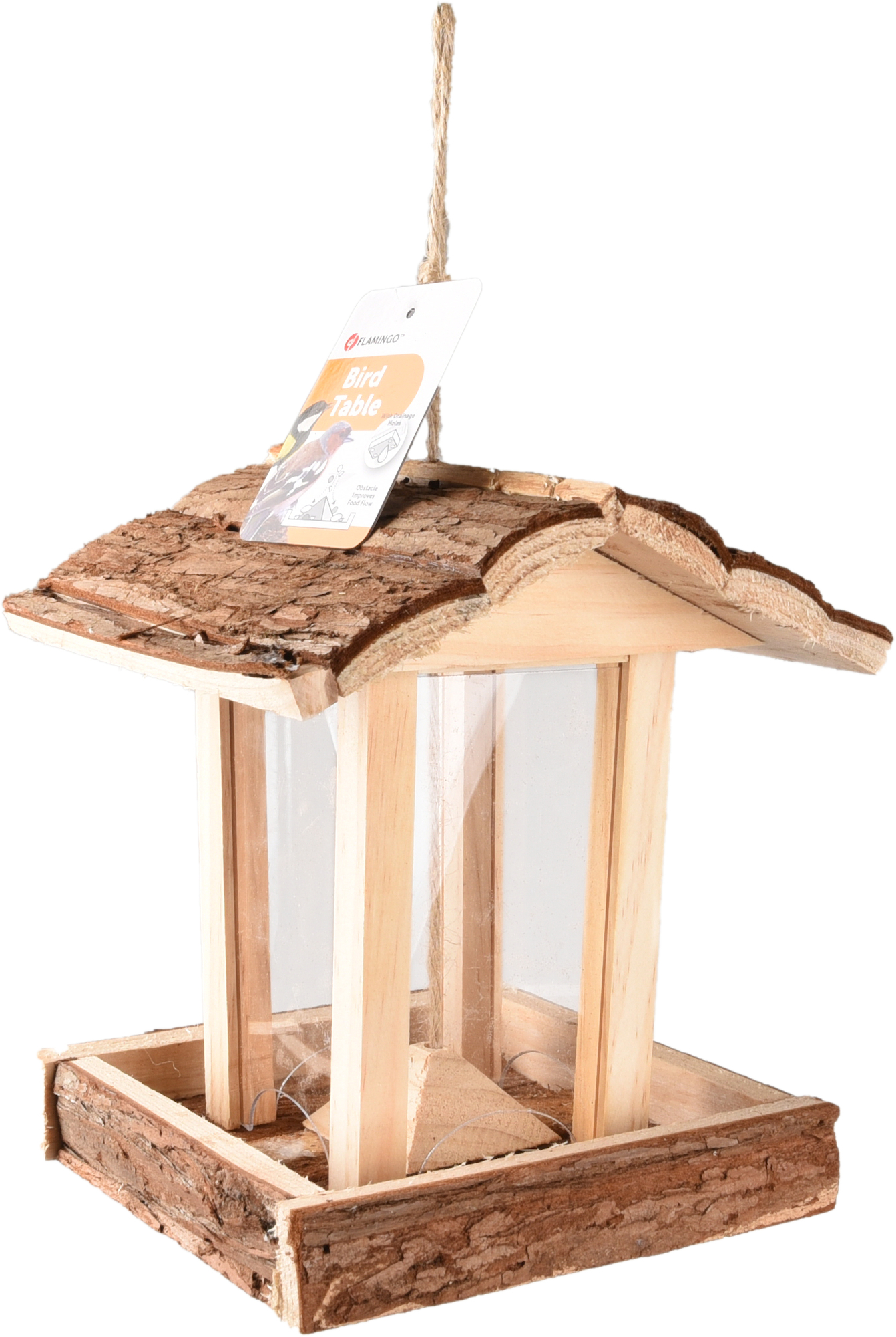 Flamingo Feeder Silo Jaro Light brown House