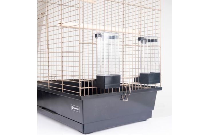 Flamingo Sittichkäfig Marja Metallisch taupe Schwarz