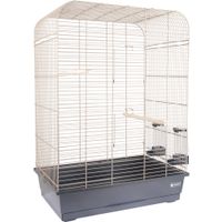 Flamingo Sittichkäfig Marja Metallisch taupe Schwarz