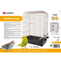 Flamingo Sittichkäfig Marja Metallisch taupe Schwarz