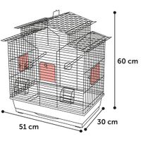Flamingo Parakeet cage Numfor 1 Taupe Black