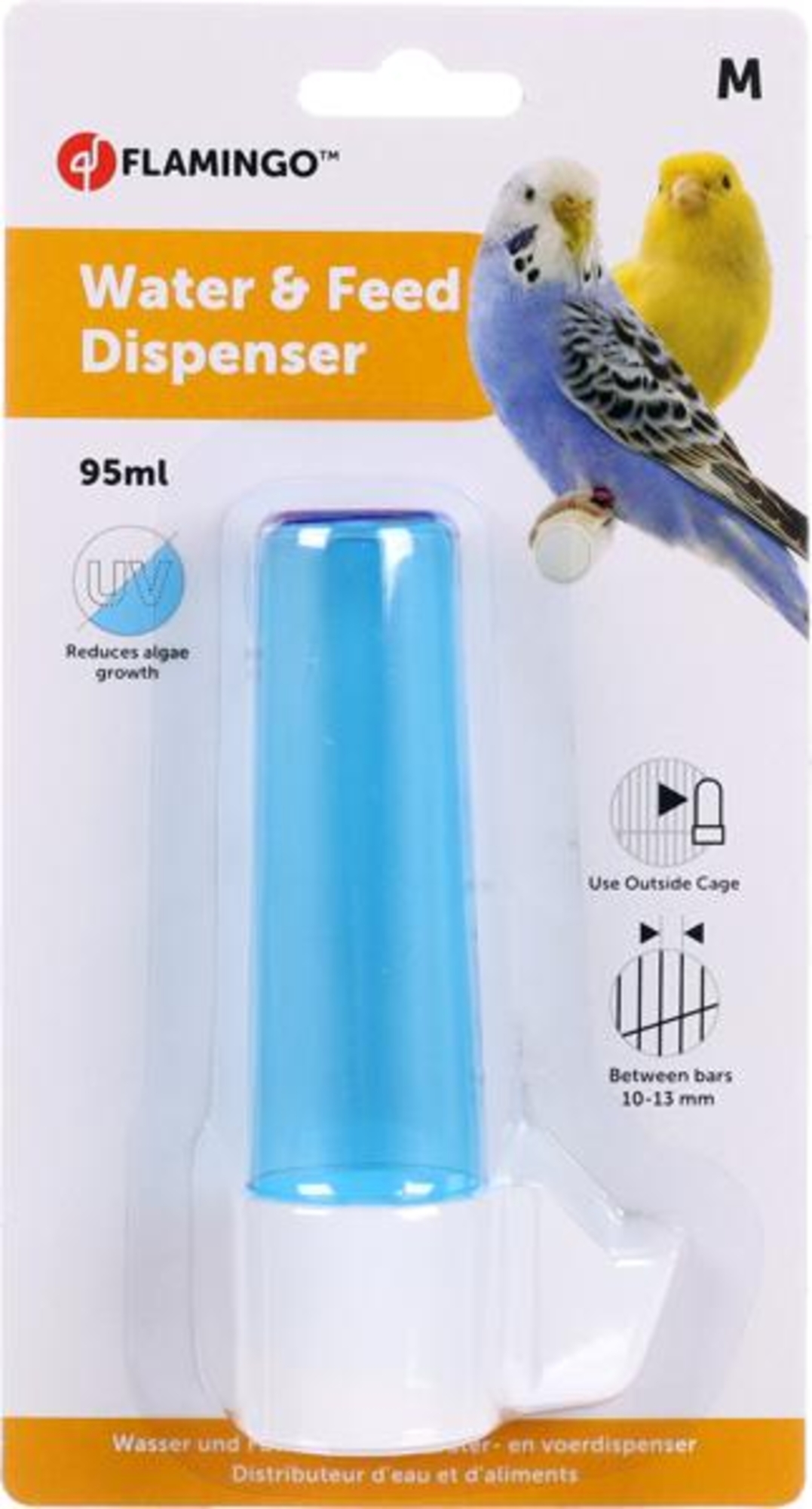 Flamingo Automatic water and food dispenser Neri Round Blue & White