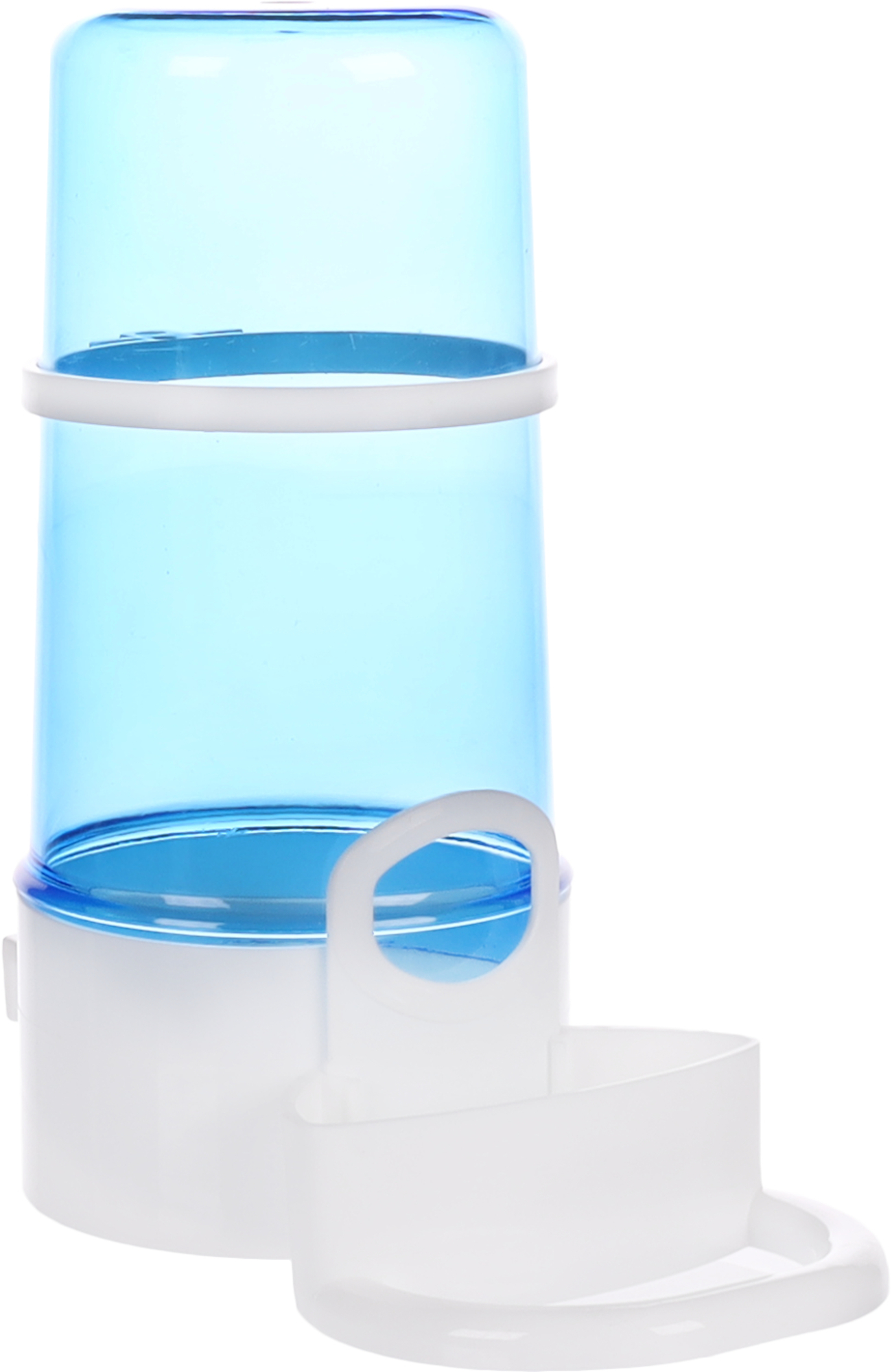 Flamingo Automatic water and food dispenser with step & Kai Round Blue & White