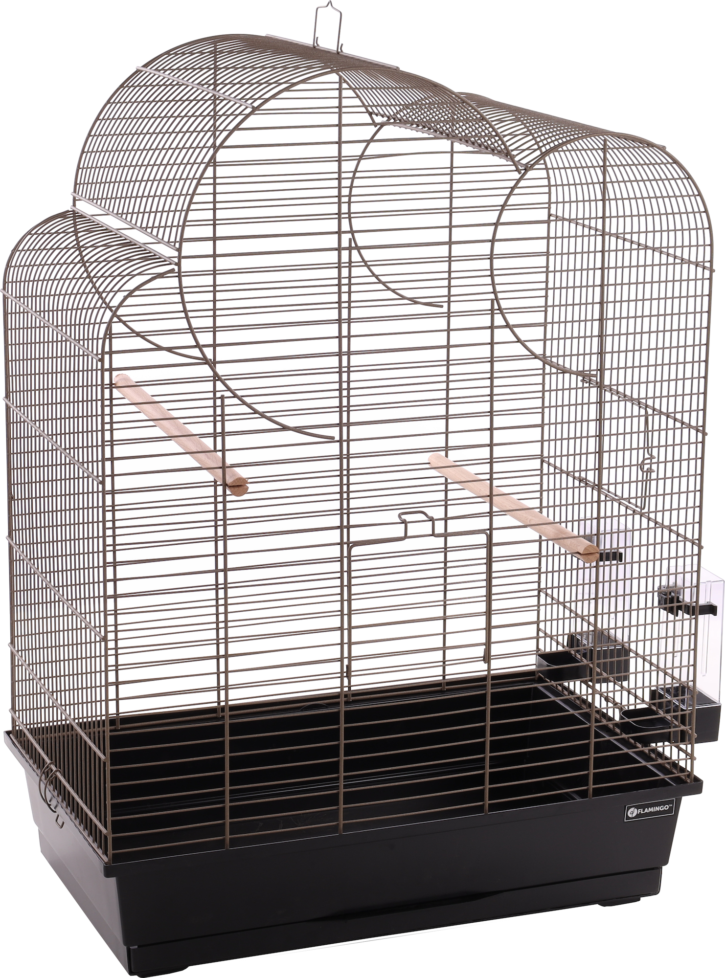 Flamingo Parakeet cage Wammer 1 Metallic taupe Black