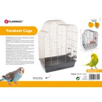 Flamingo Parkietenkooi Wammer 1 Metaal taupe Zwart