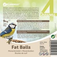 Flamingo Four Seasons  Fat balls with net - Birds living outdoors