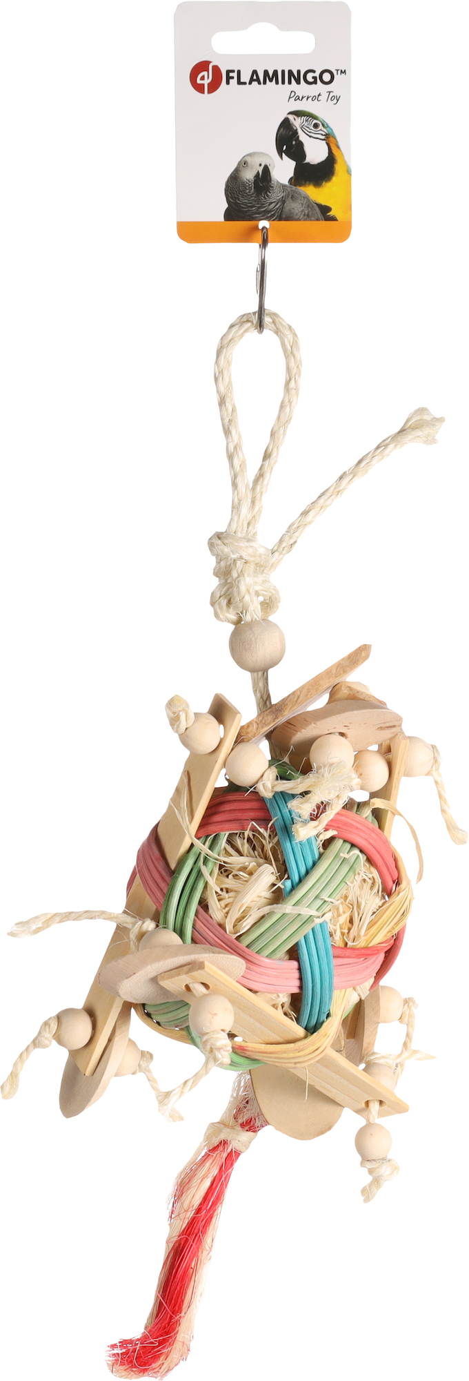 Flamingo Papegaaienspeelgoed Pipo  Beige